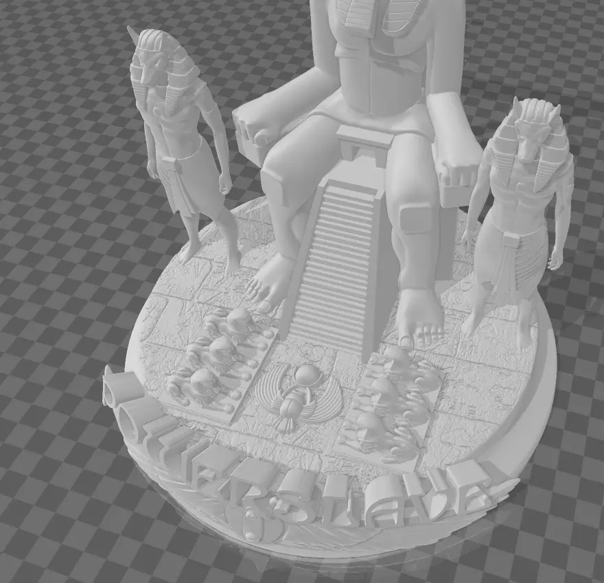 DIORAMA POWERSLAVE PHARAOH 3D print model_1