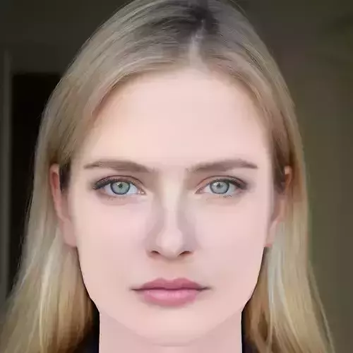 Camille Razat Head - No Hair - Low poly head for game