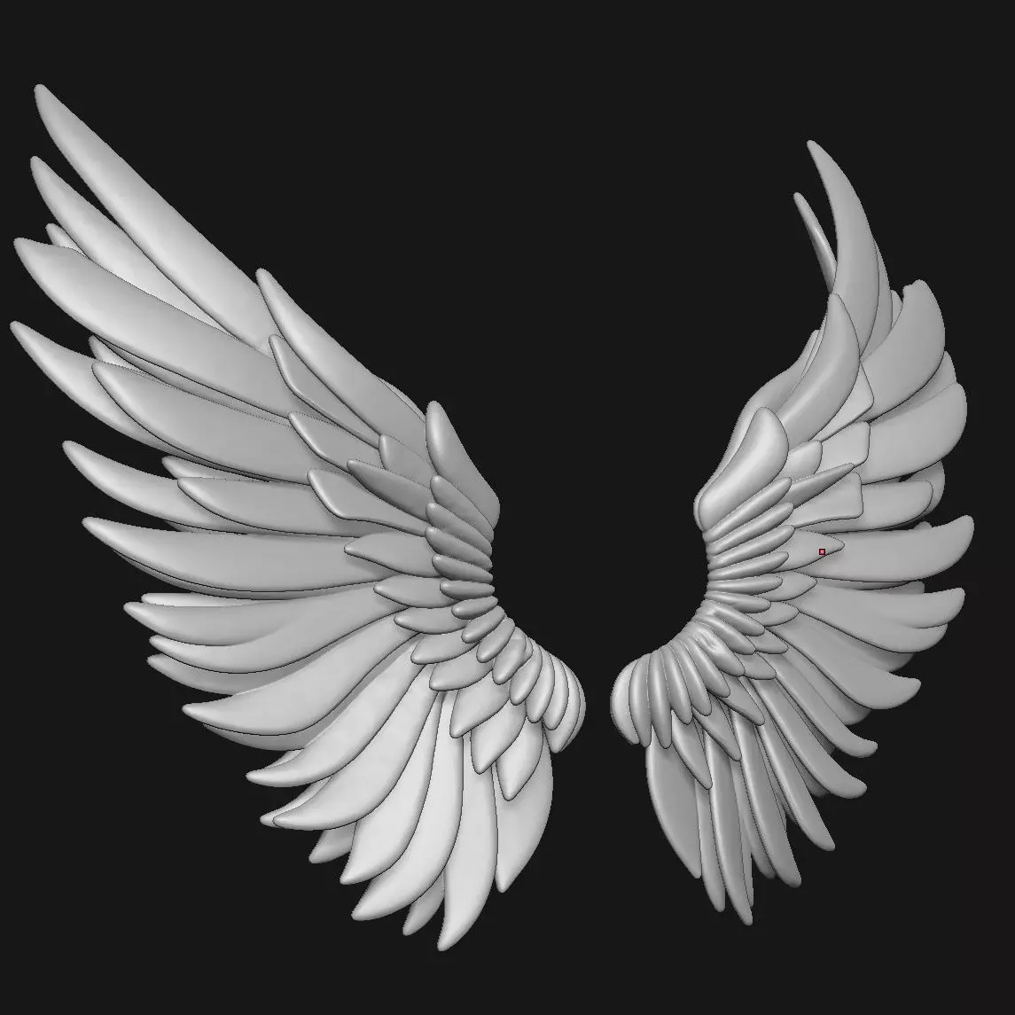 wings 3D print model_4