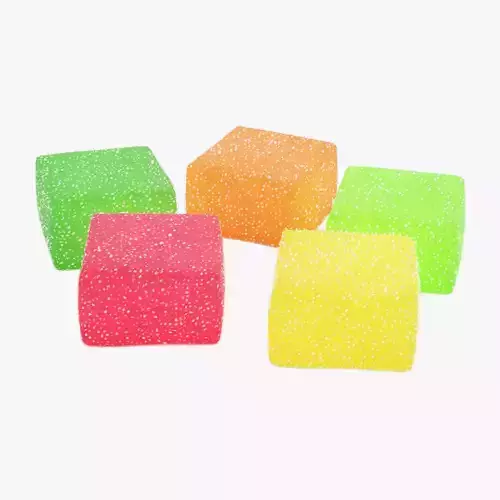 Gumdrops V2 - Cube Jelly Candy 3D model