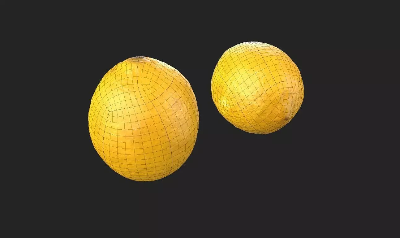 Lemon M02 Low-poly 3D model_1