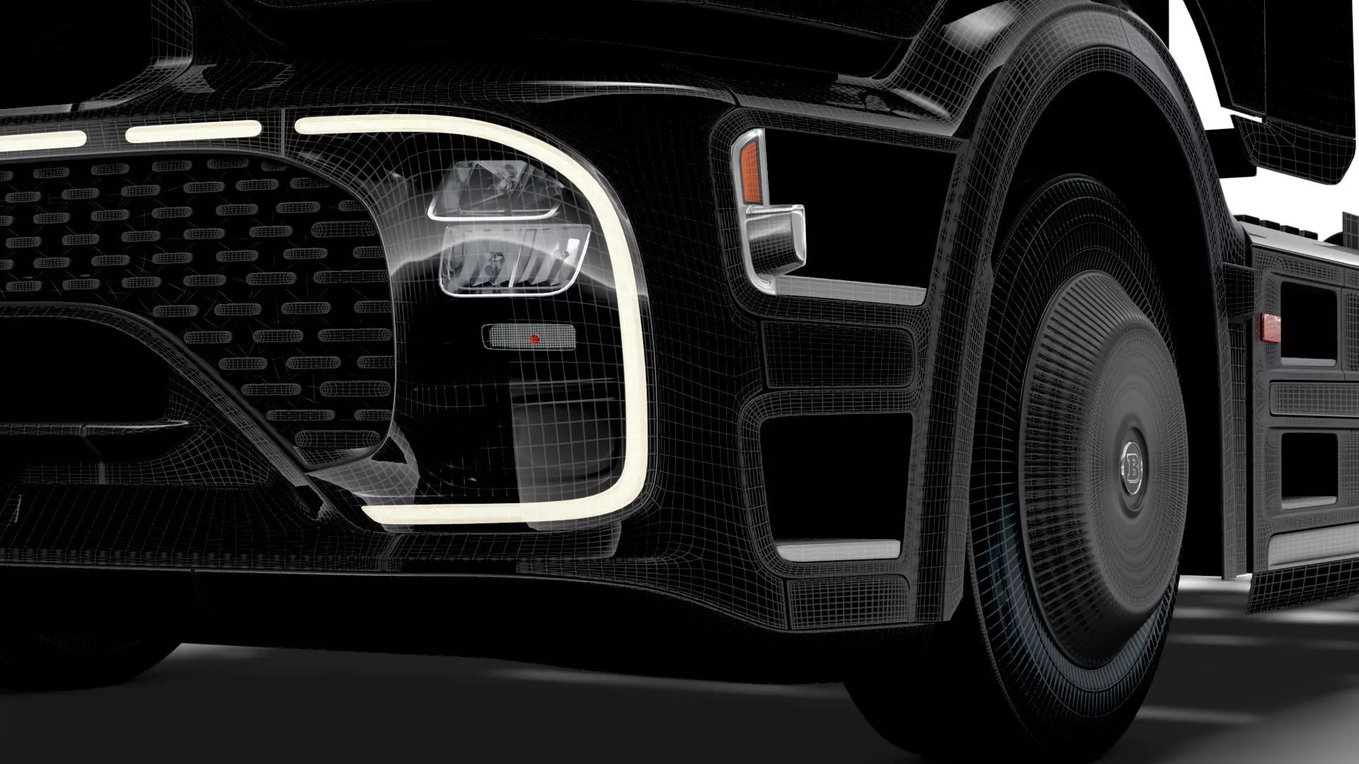 Brabus eActros Pro600 4x2 Tractor 2026 3D model_30