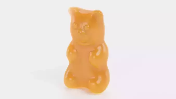 Gummy Bear - Realistic Jelly Candy Prop 3D model 3