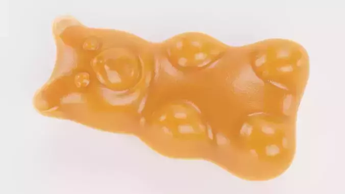 Gummy Bear - Realistic Jelly Candy Prop 3D model 6