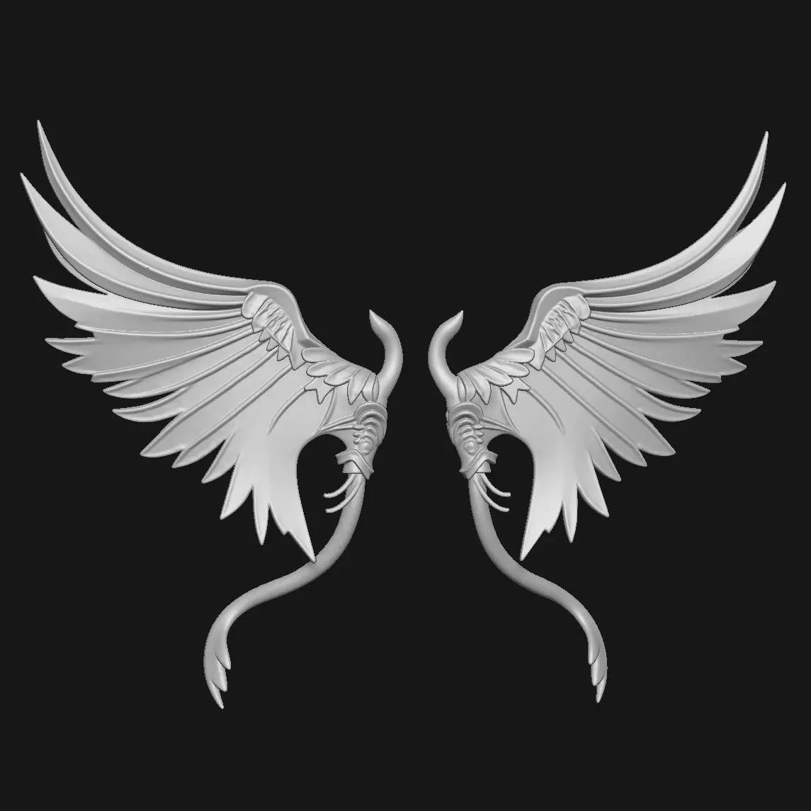 wings 3D print model_2