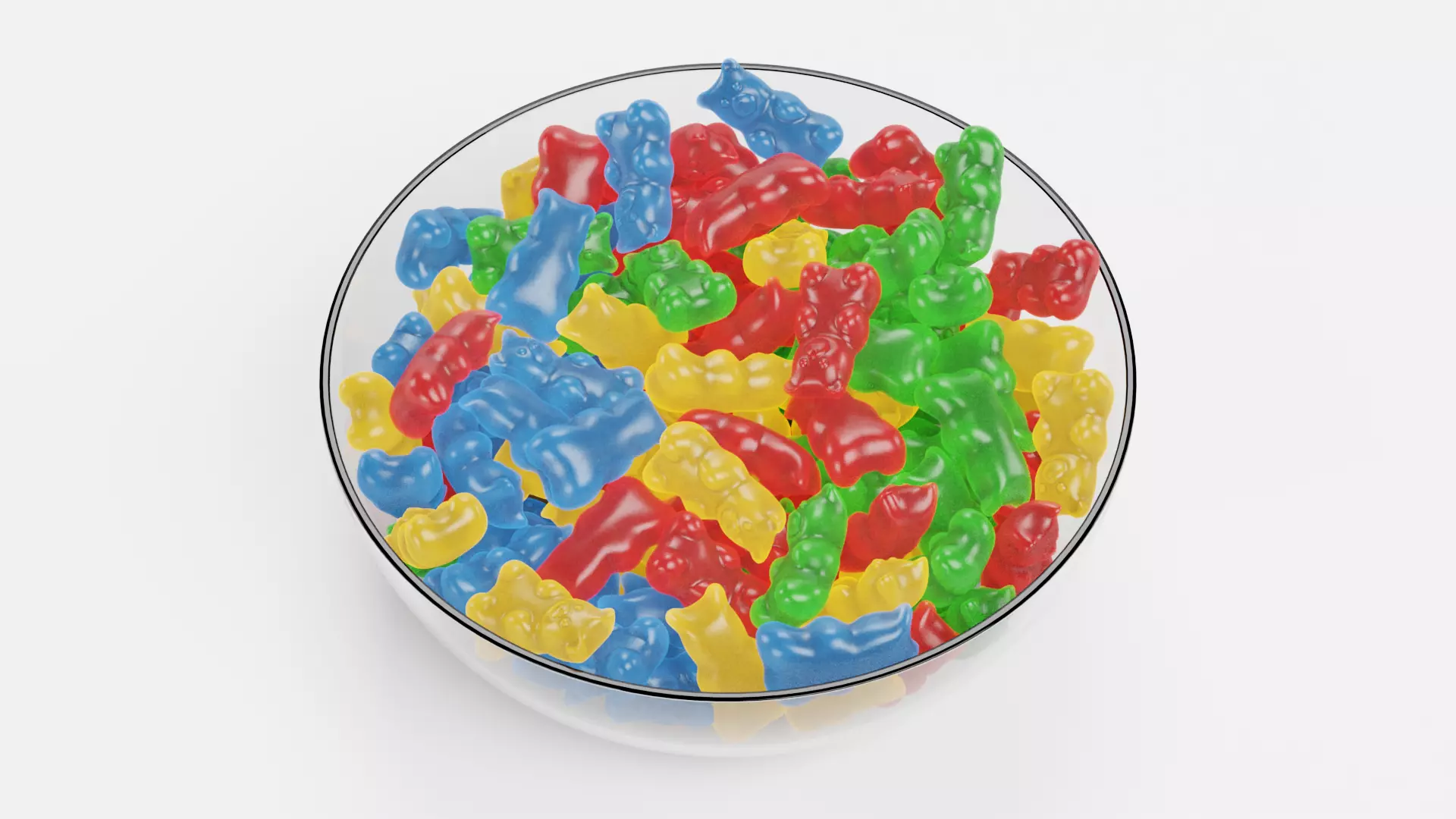 -Gummy Bears on Bowl- 3D model_4