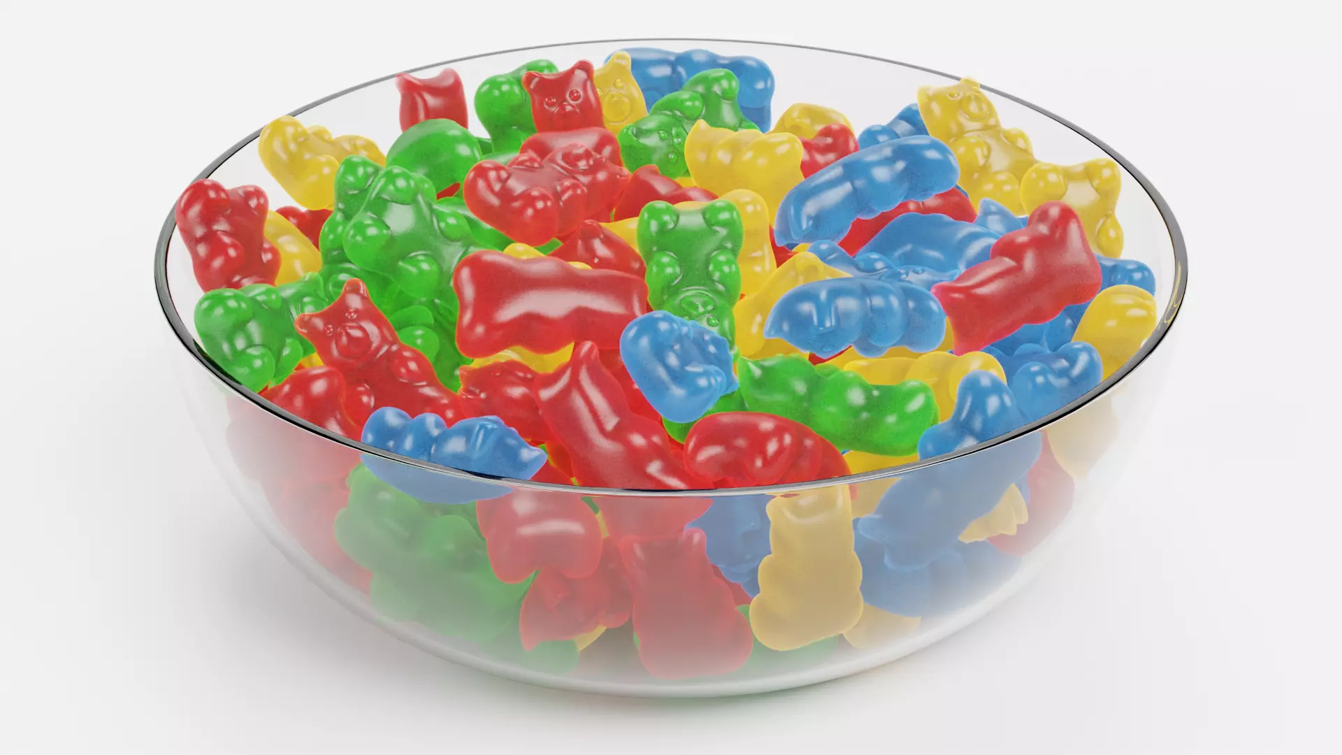 -Gummy Bears on Bowl- 3D model_0