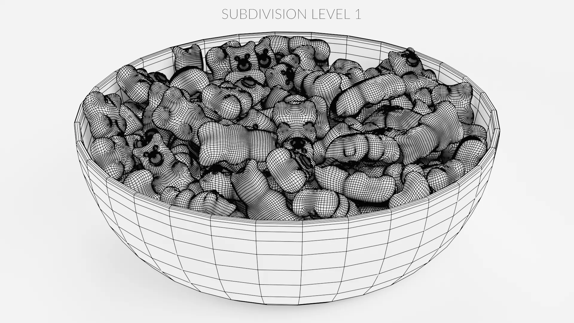 -Gummy Bears on Bowl- 3D model_9