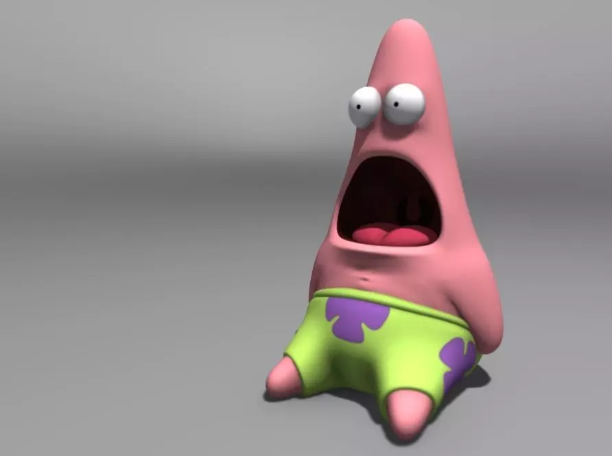 3D Printable - Surprised Patrick 3D print model_0