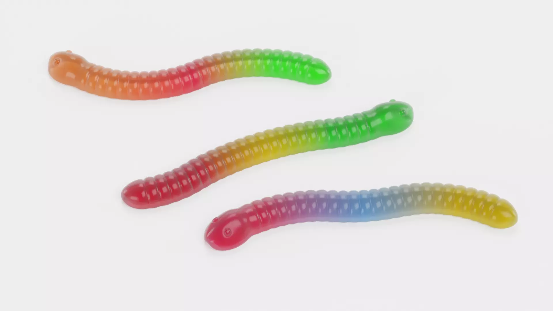 -Gummy Worms- 3D model_3