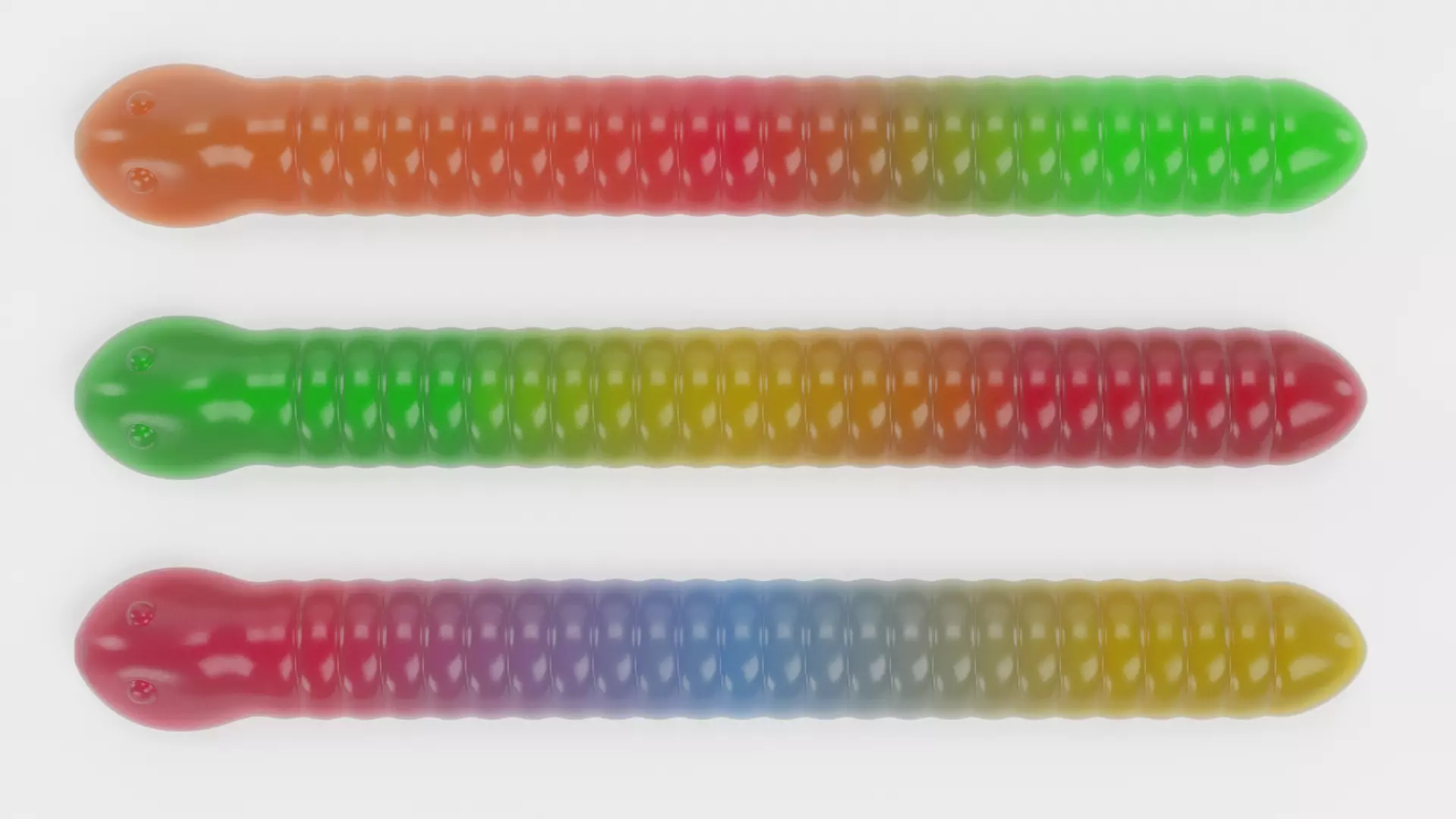 -Gummy Worms- 3D model_7