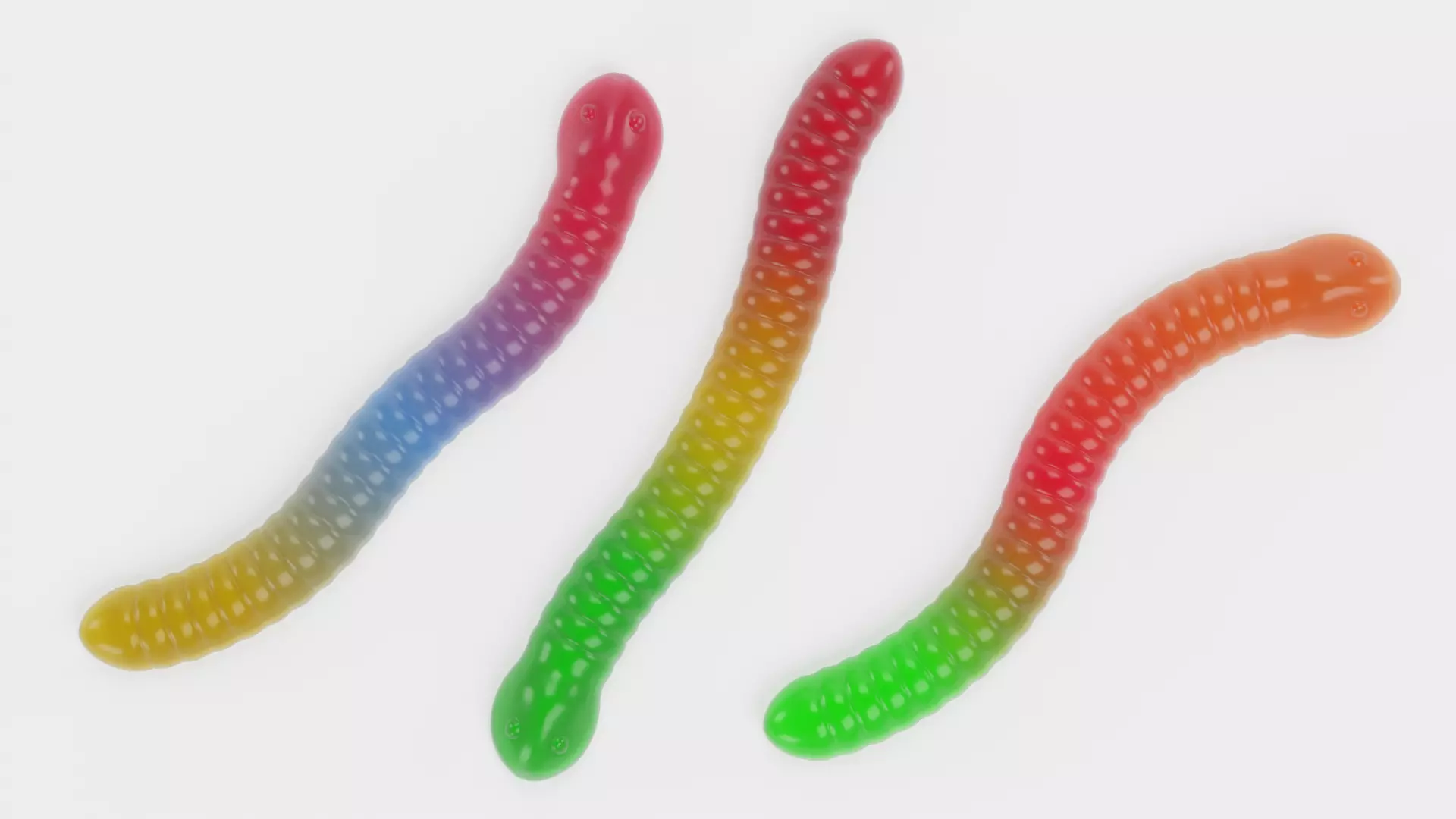-Gummy Worms- 3D model_0