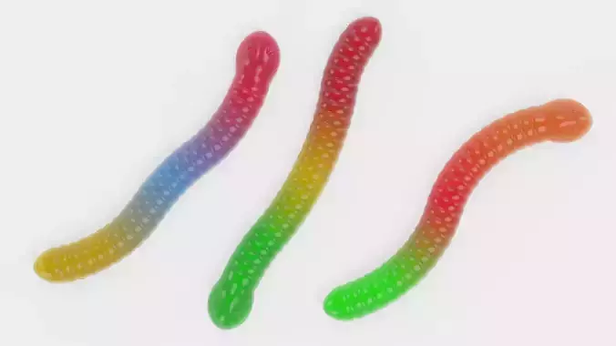 -Gummy Worms-