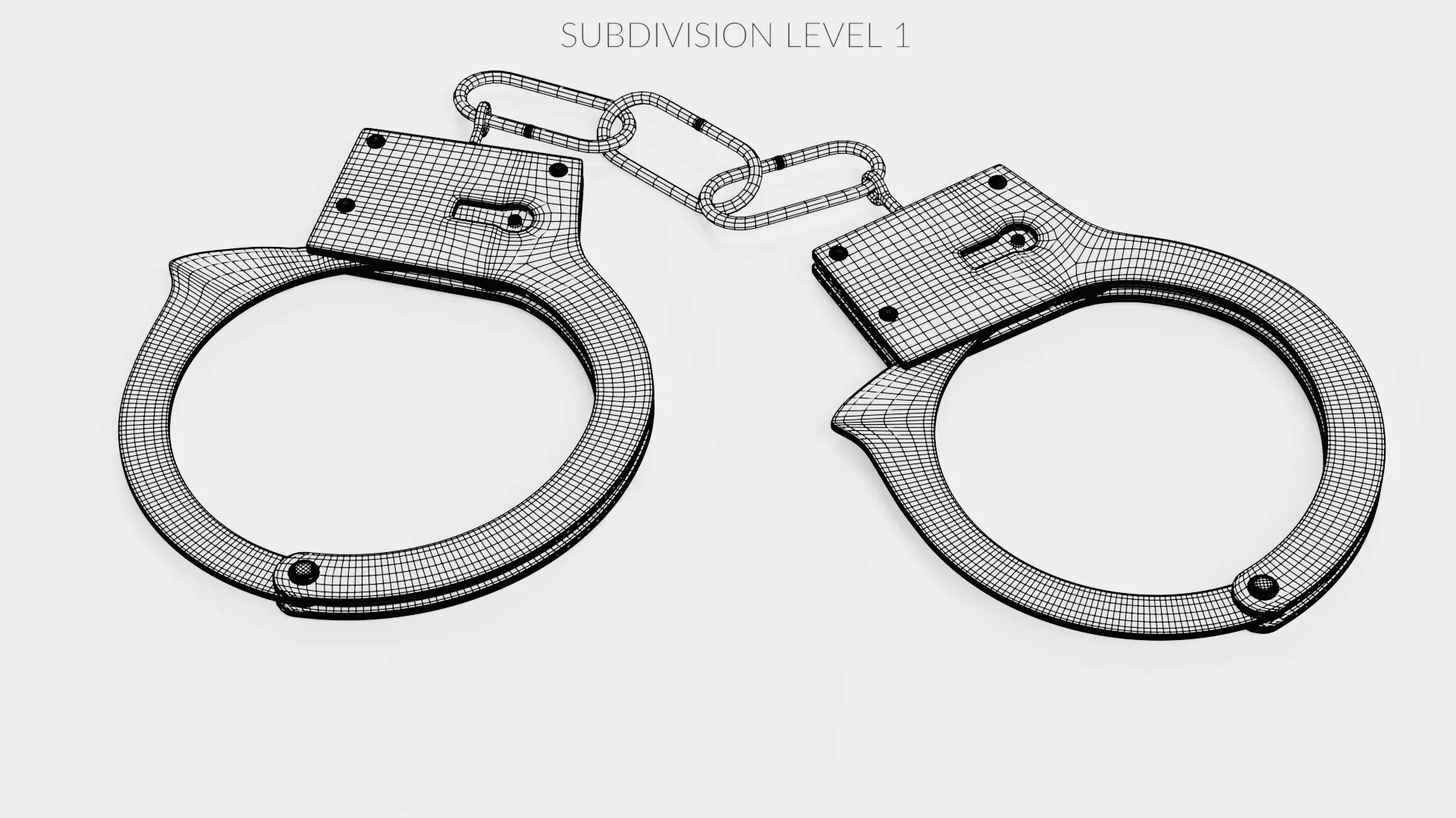 -Old Handcuffs- 3D model_9