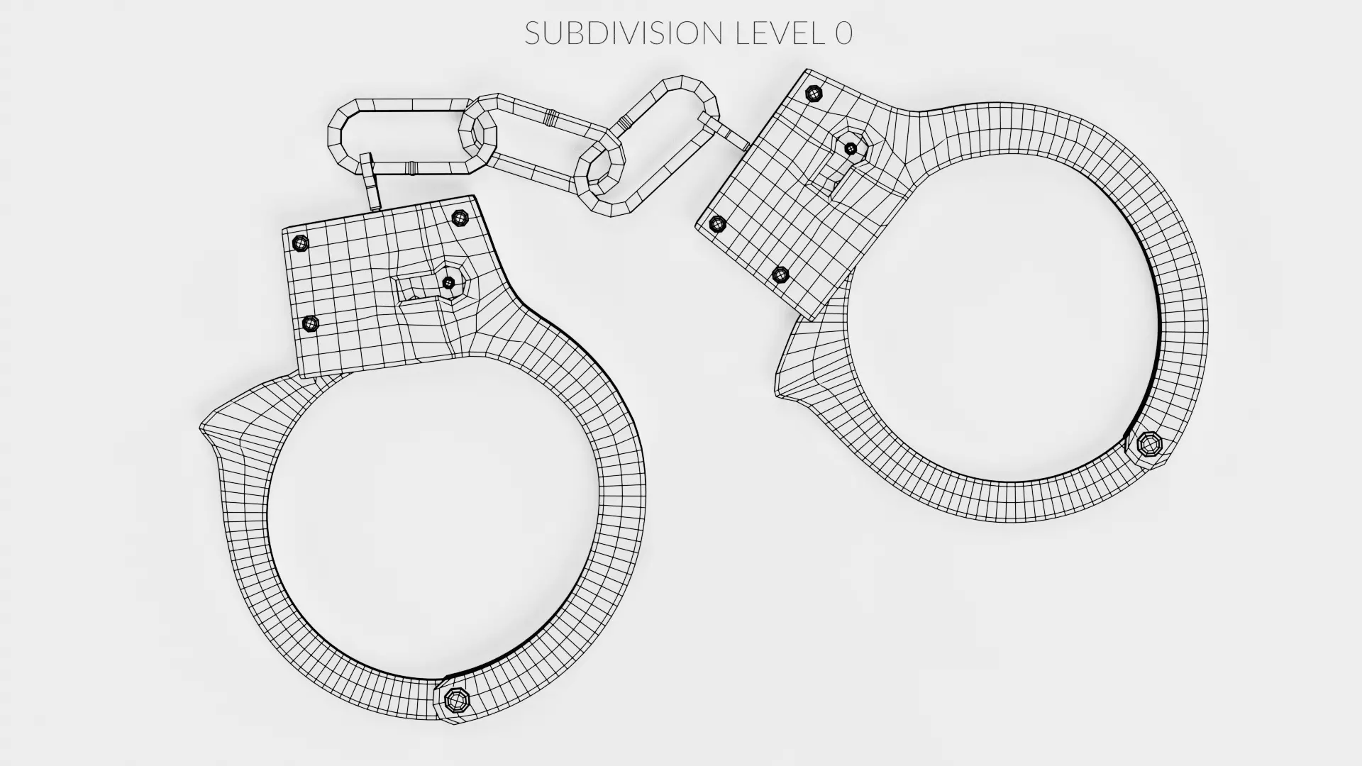 -Old Handcuffs- 3D model_10
