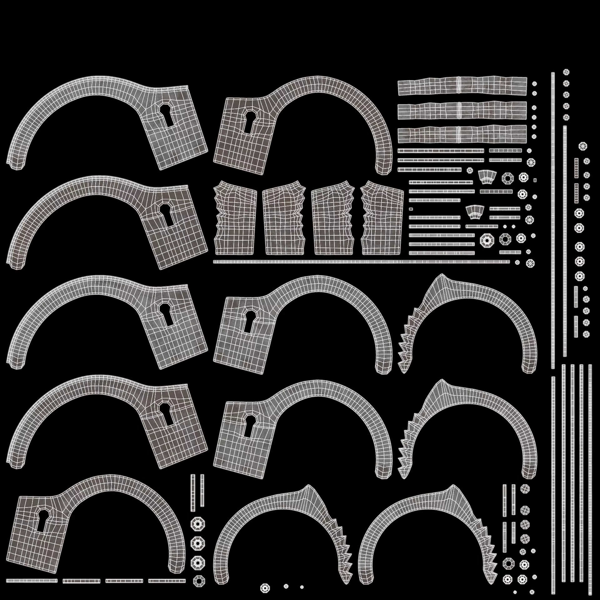 -Old Handcuffs- 3D model_7