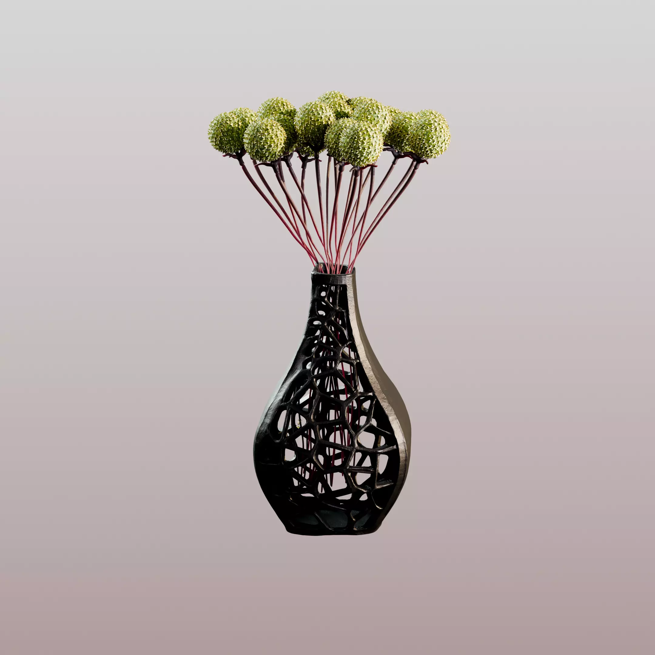 Modern Parametric Vase Low-poly 3D model_0