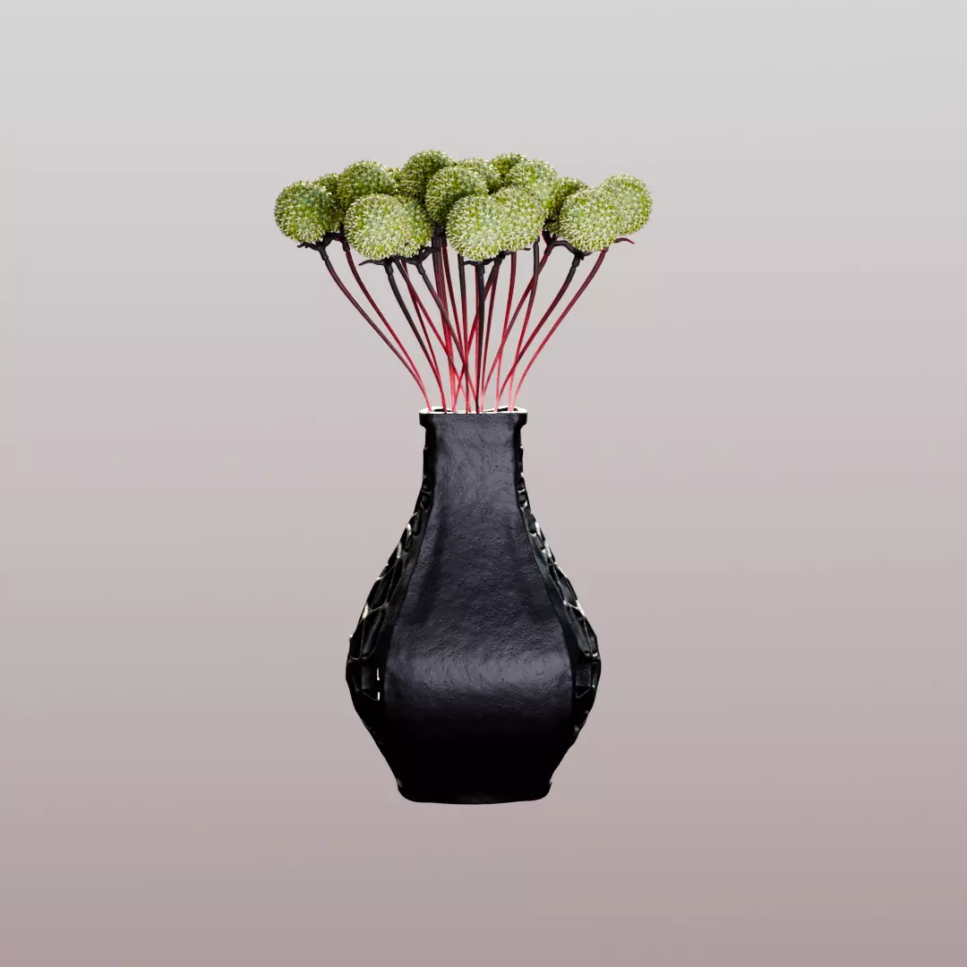 Modern Parametric Vase Low-poly 3D model_8