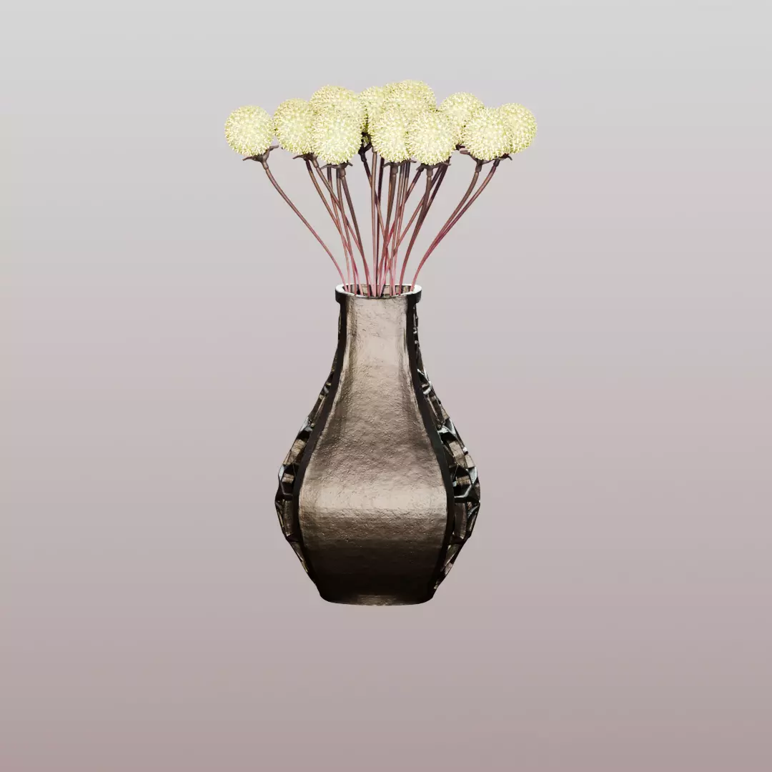 Modern Parametric Vase Low-poly 3D model_4