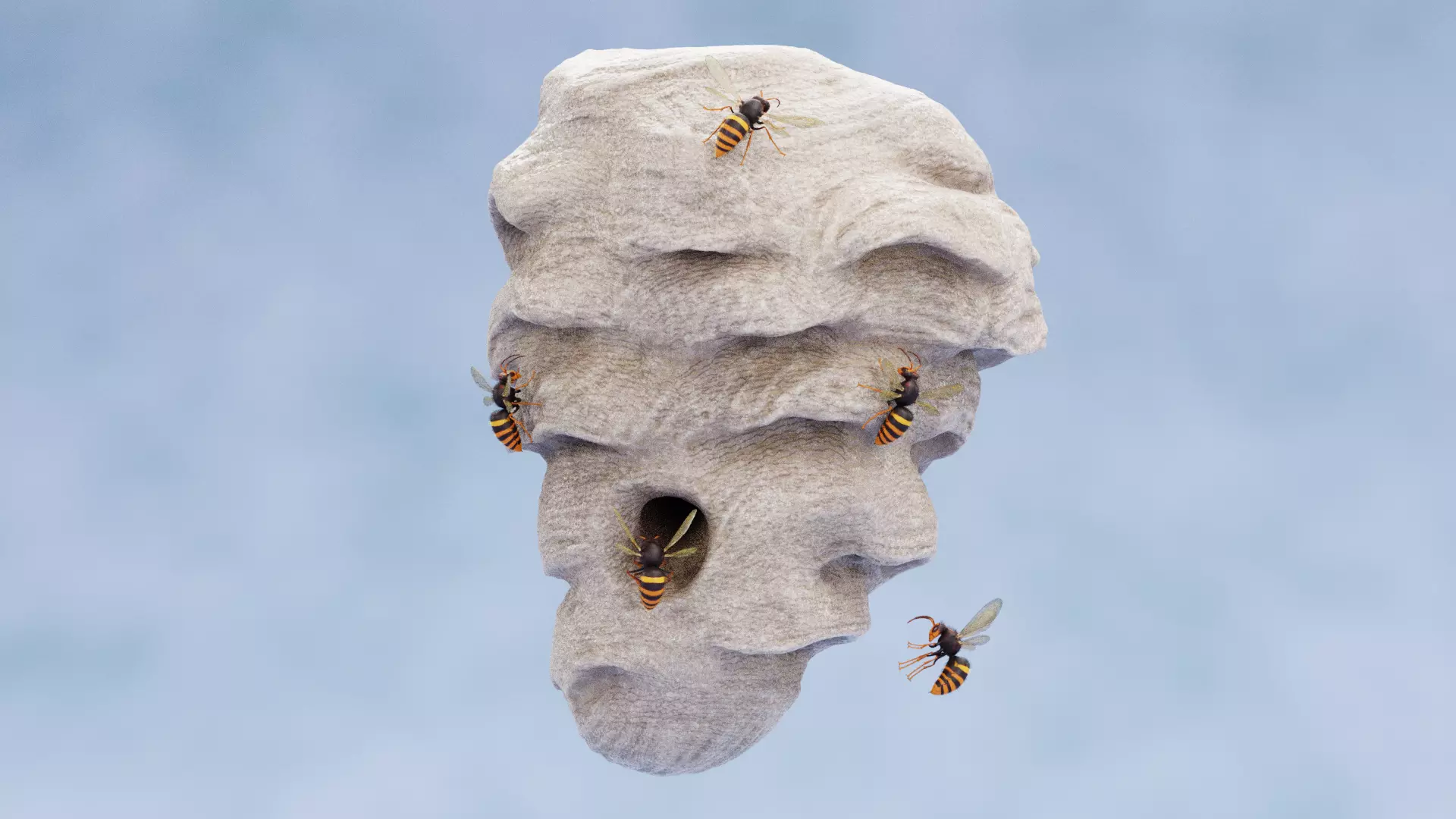 -Hornets with Nest- 3D model_0