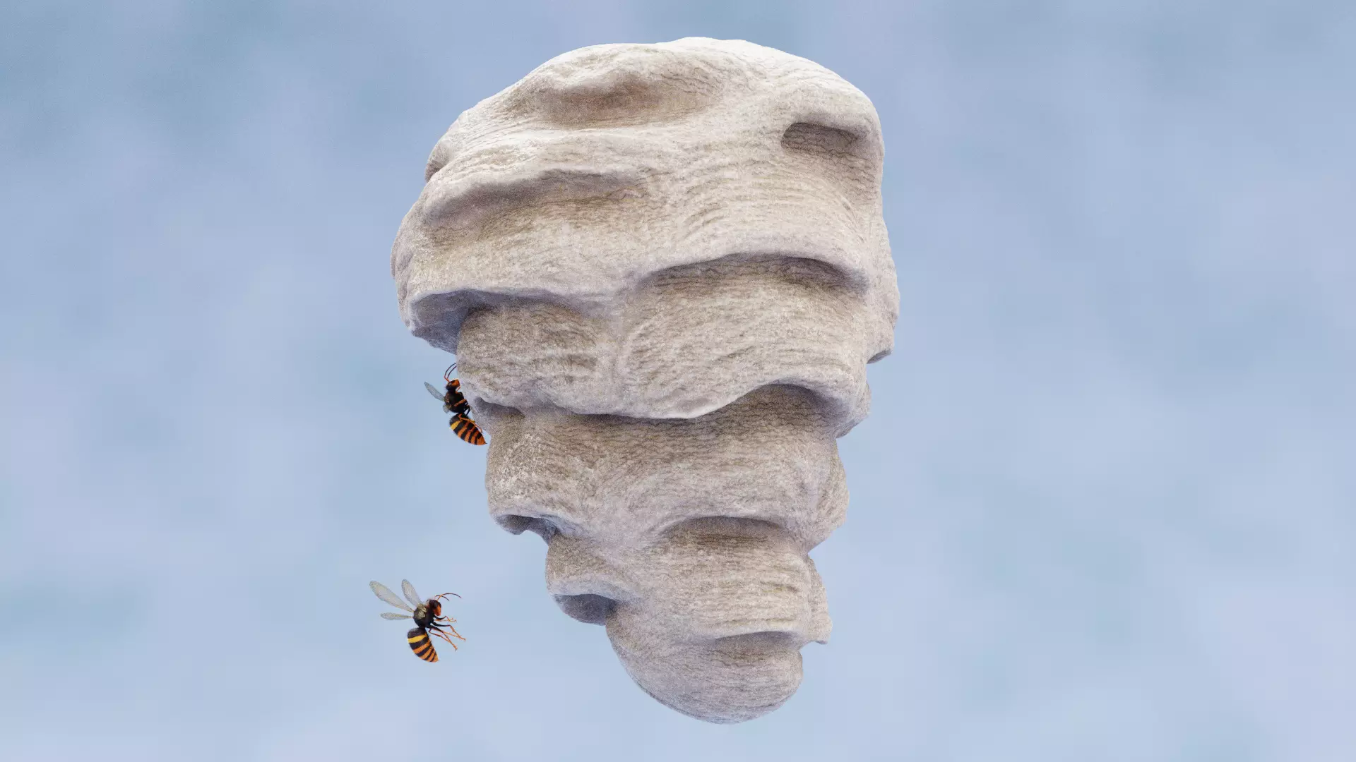 -Hornets with Nest- 3D model_1