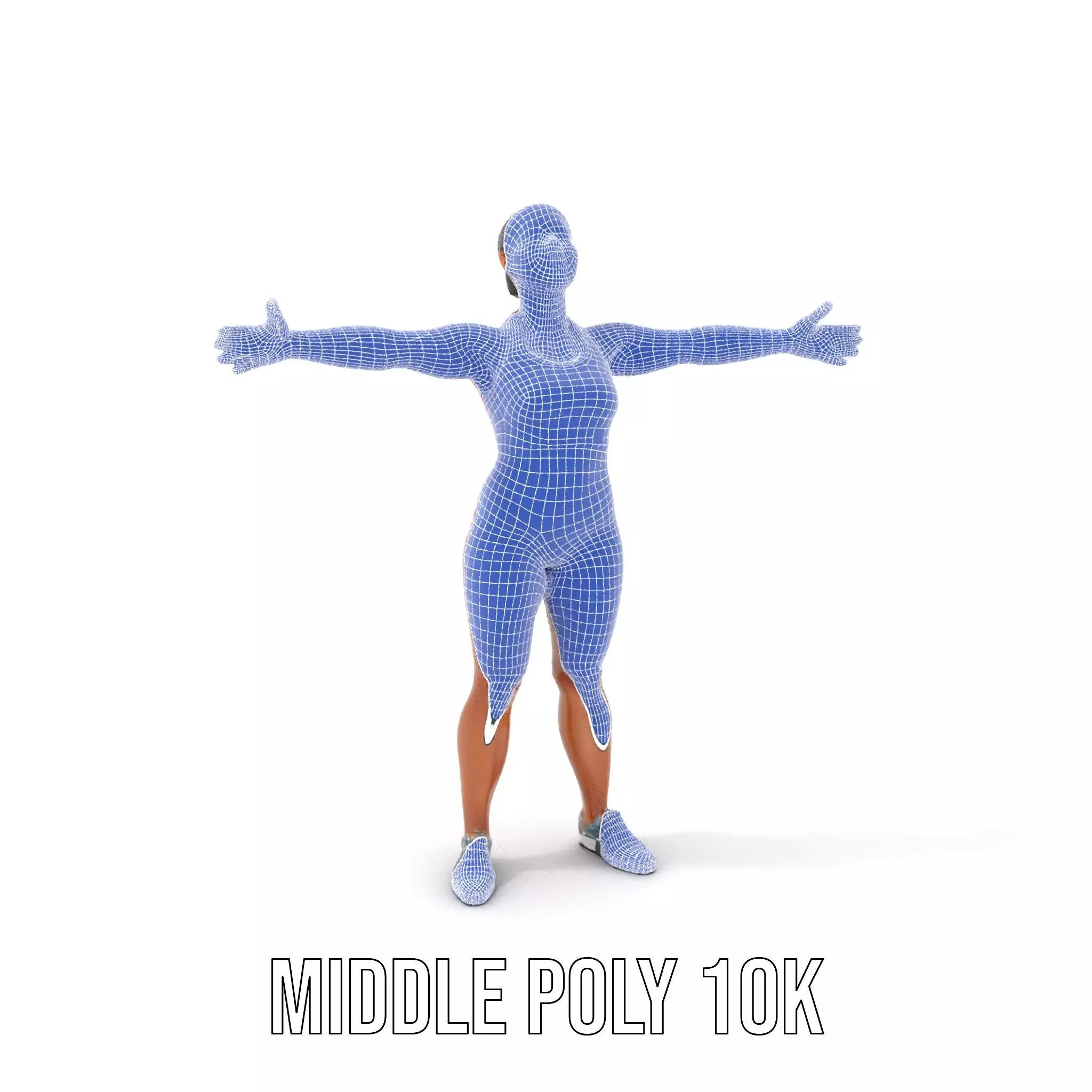 Athletic Female Fitness Outfit model pack Low-poly 3D model_29