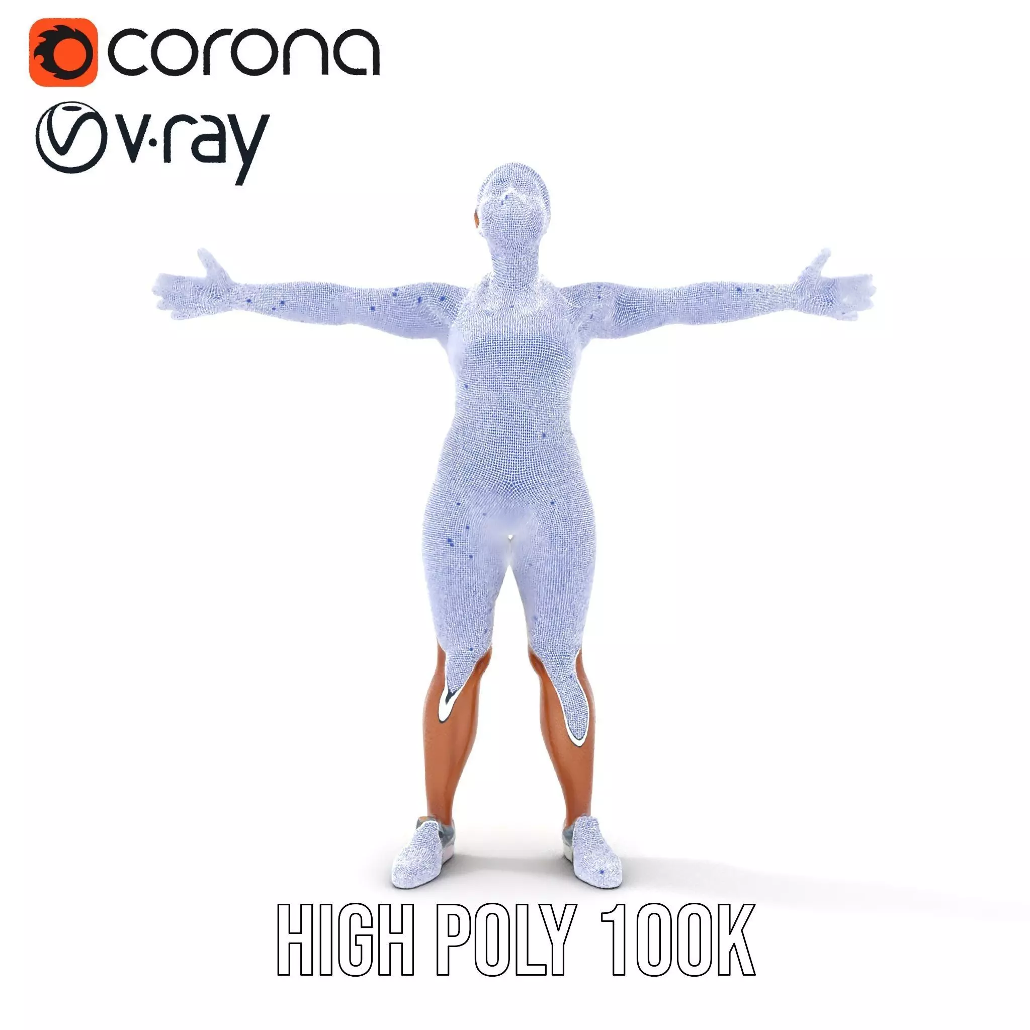 Athletic Female Fitness Outfit model pack Low-poly 3D model_31