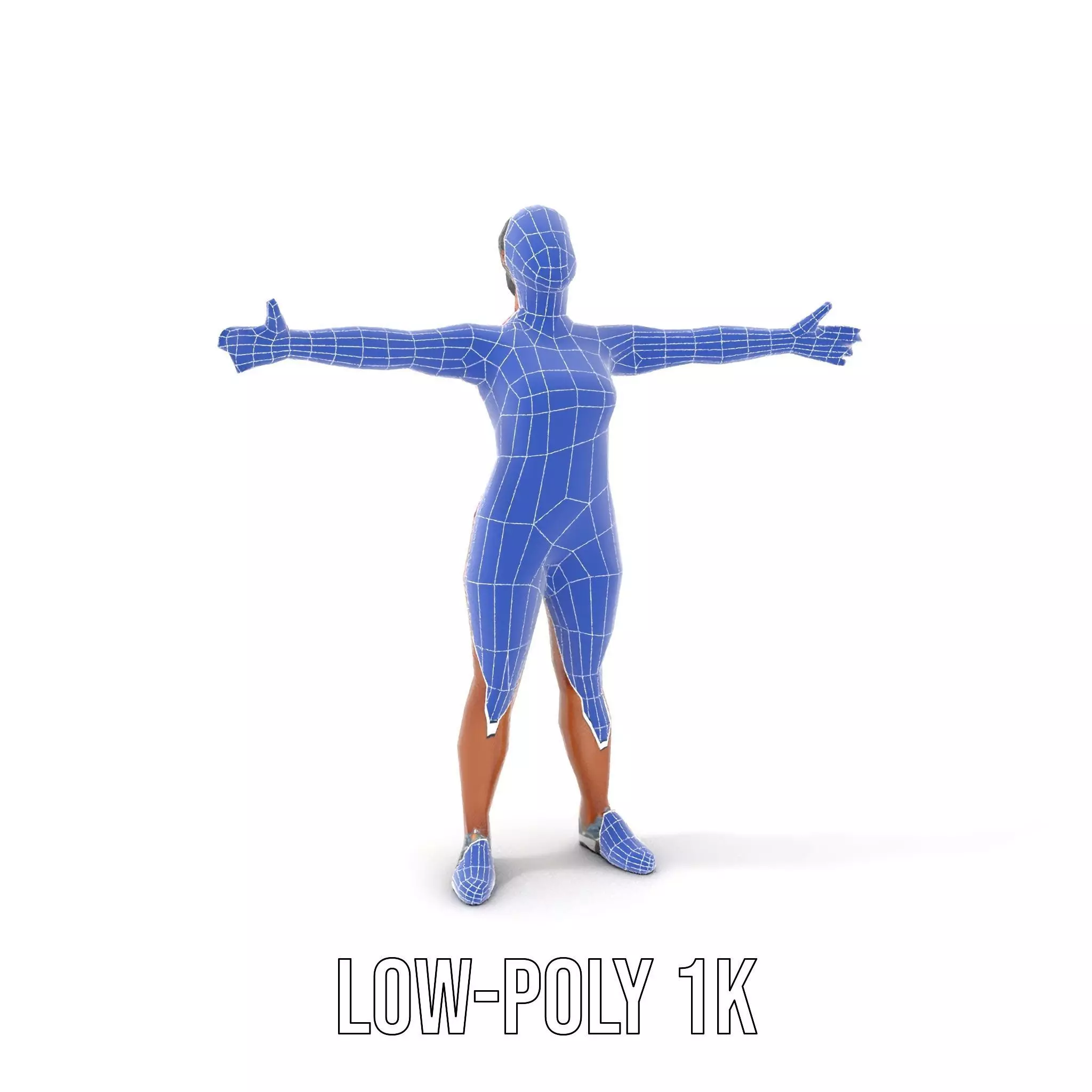 Athletic Female Fitness Outfit model pack Low-poly 3D model_22