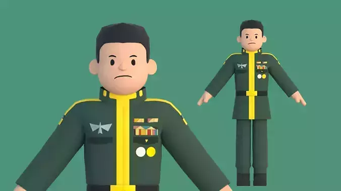 Minimal Cartoon man Character