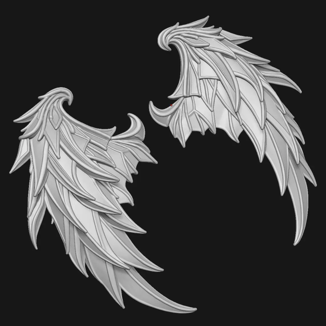 wings 3D print model_3