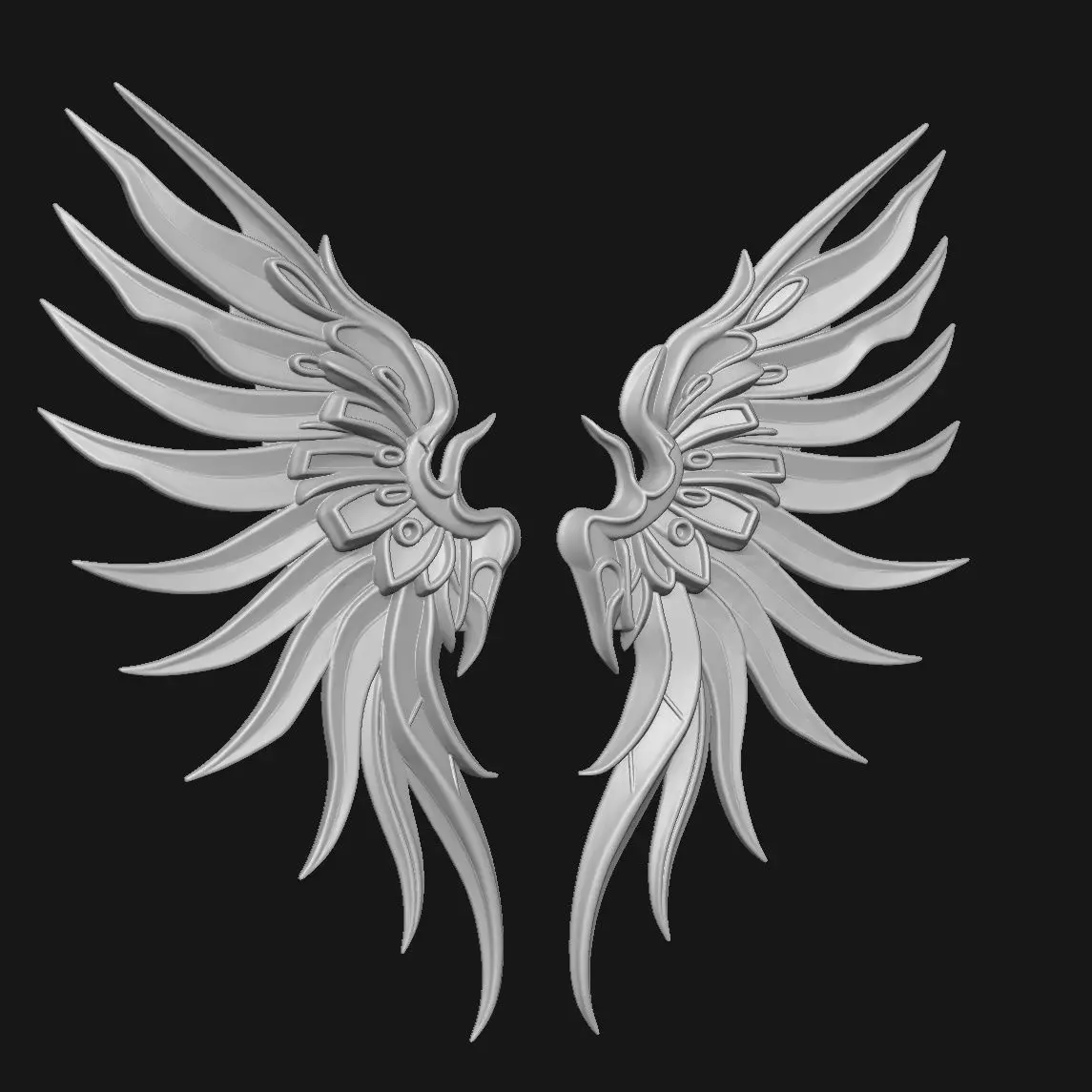 wings 3D print model_1