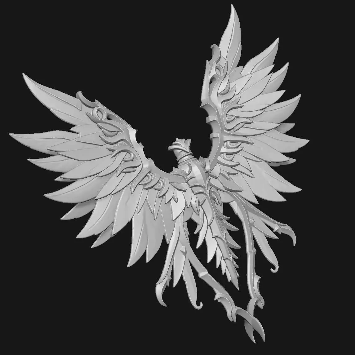 wings 3D print model_3