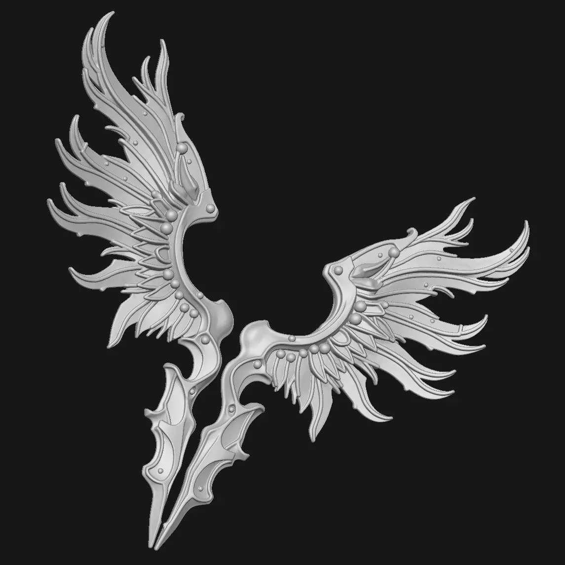 wings 3D print model_4