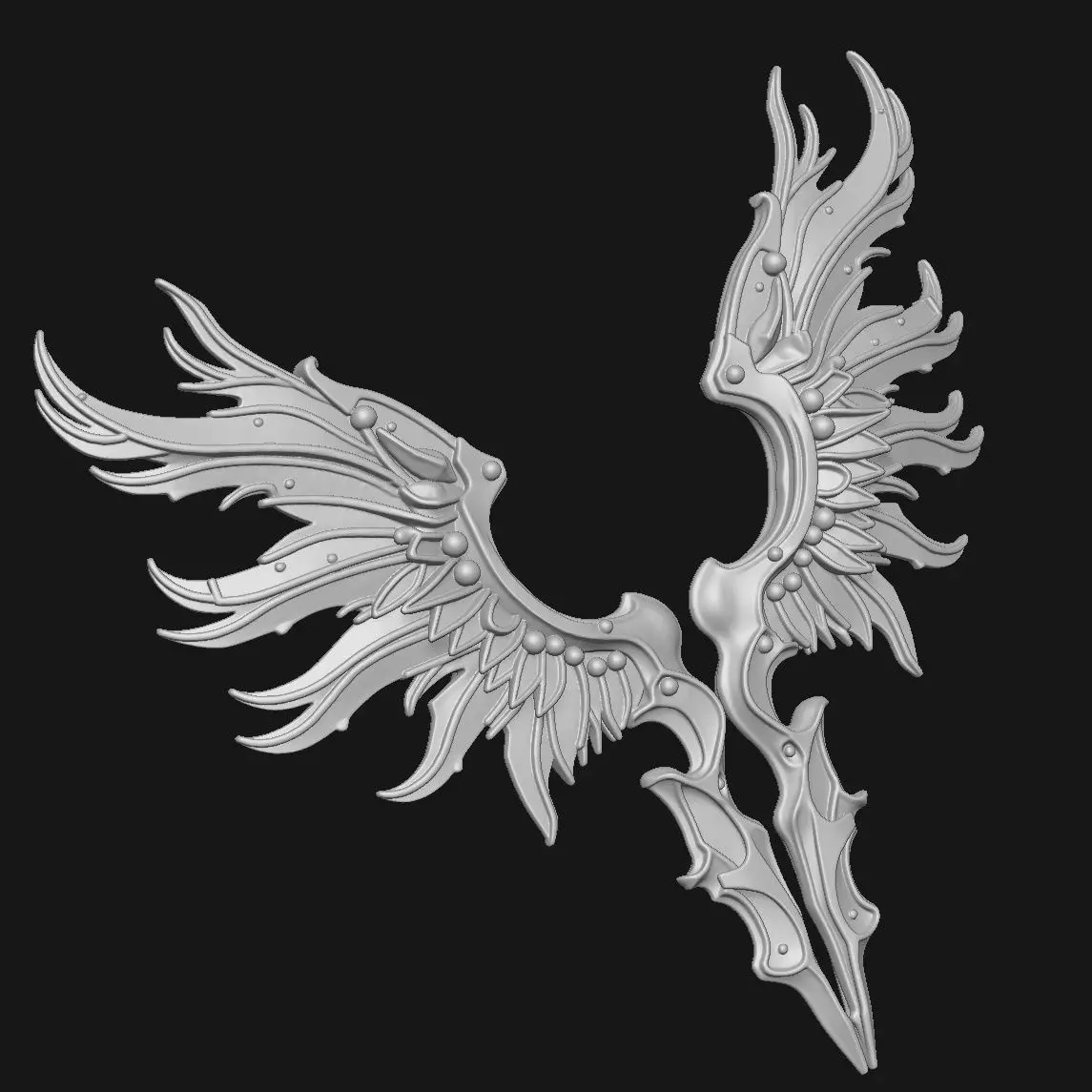 wings 3D print model_0