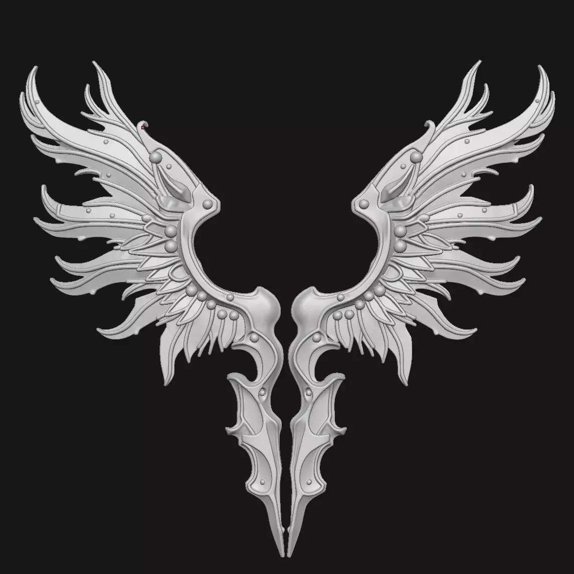 wings 3D print model_3