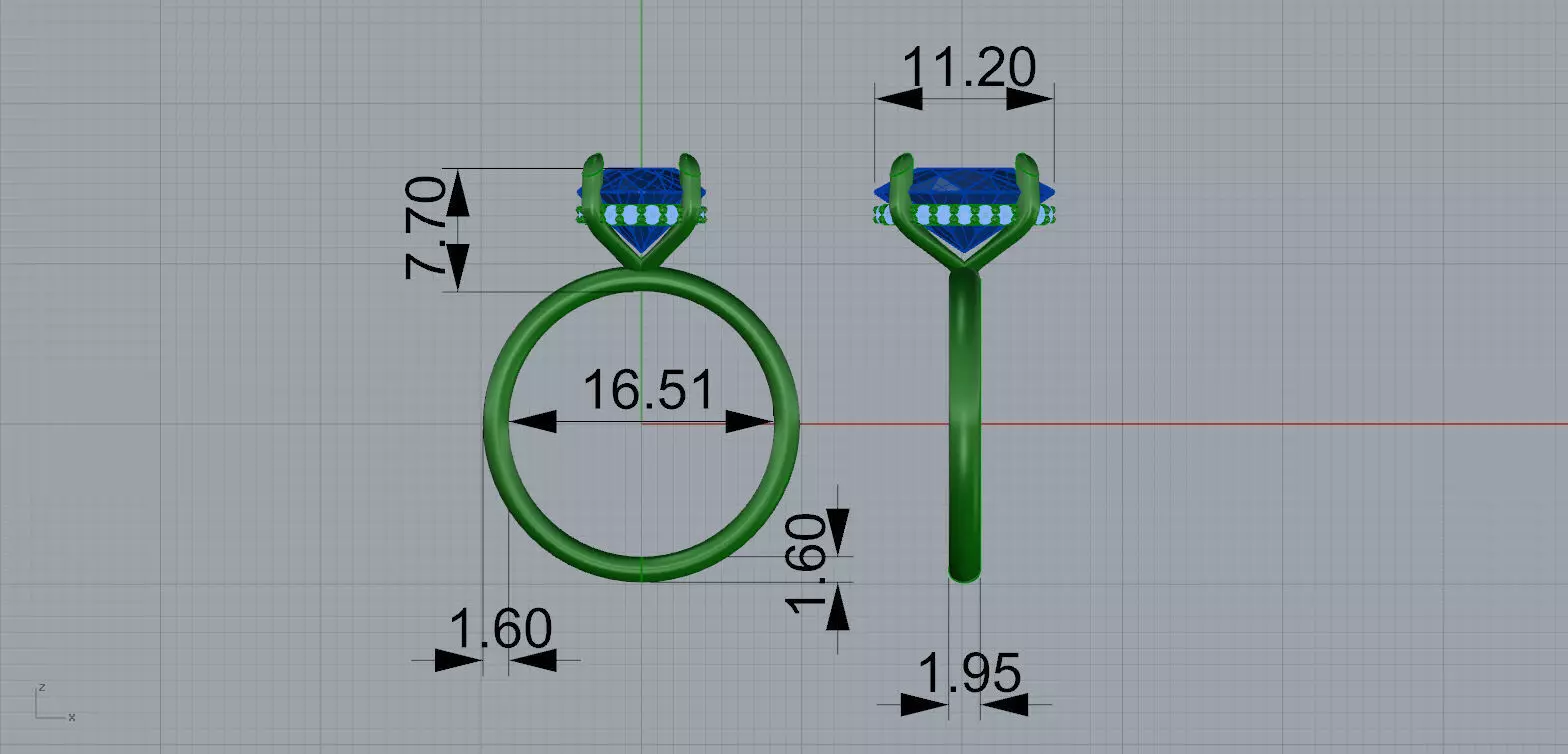 Gold N1560 3D print model_7