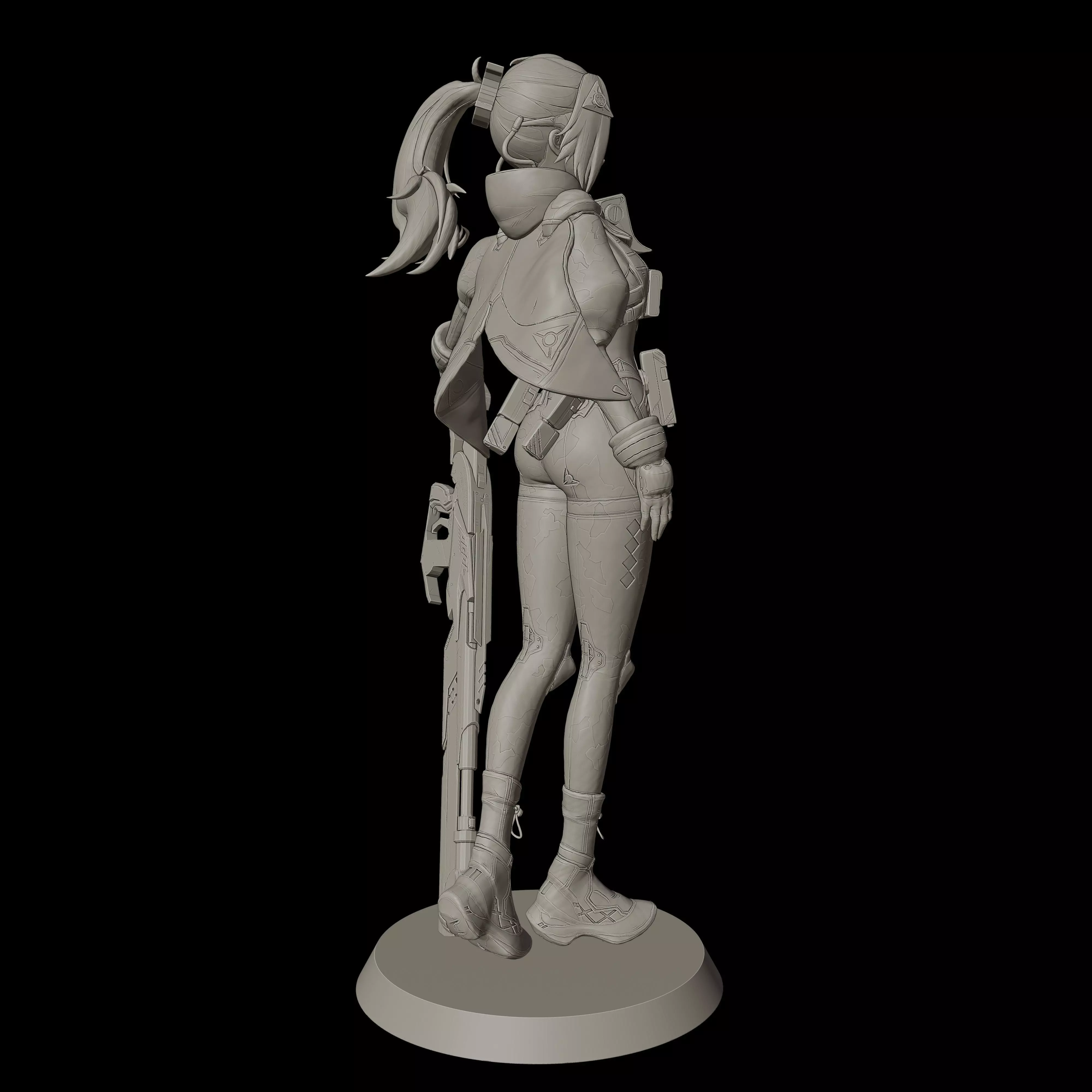 Trigger ZZZ 3D print model_9
