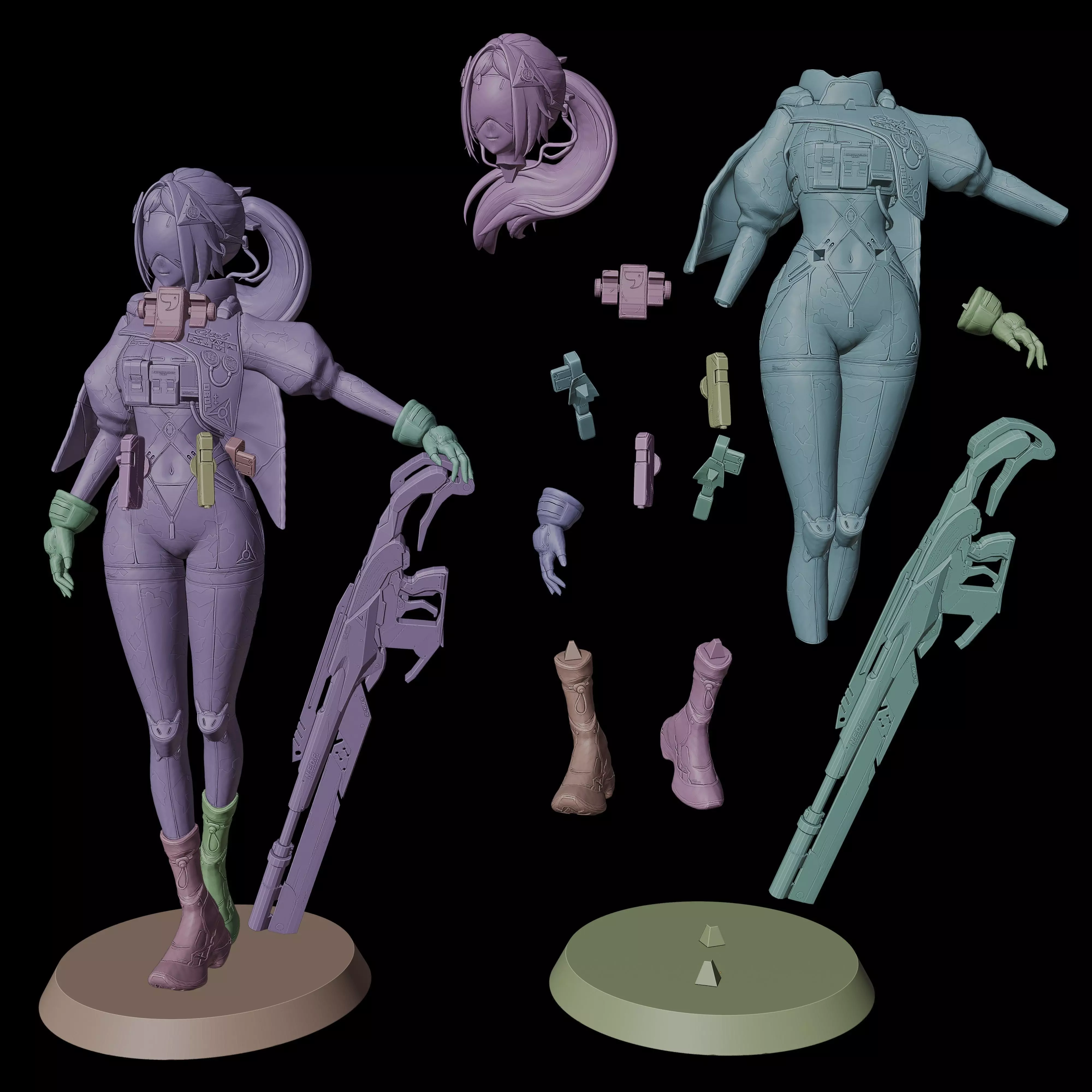 Trigger ZZZ 3D print model_12