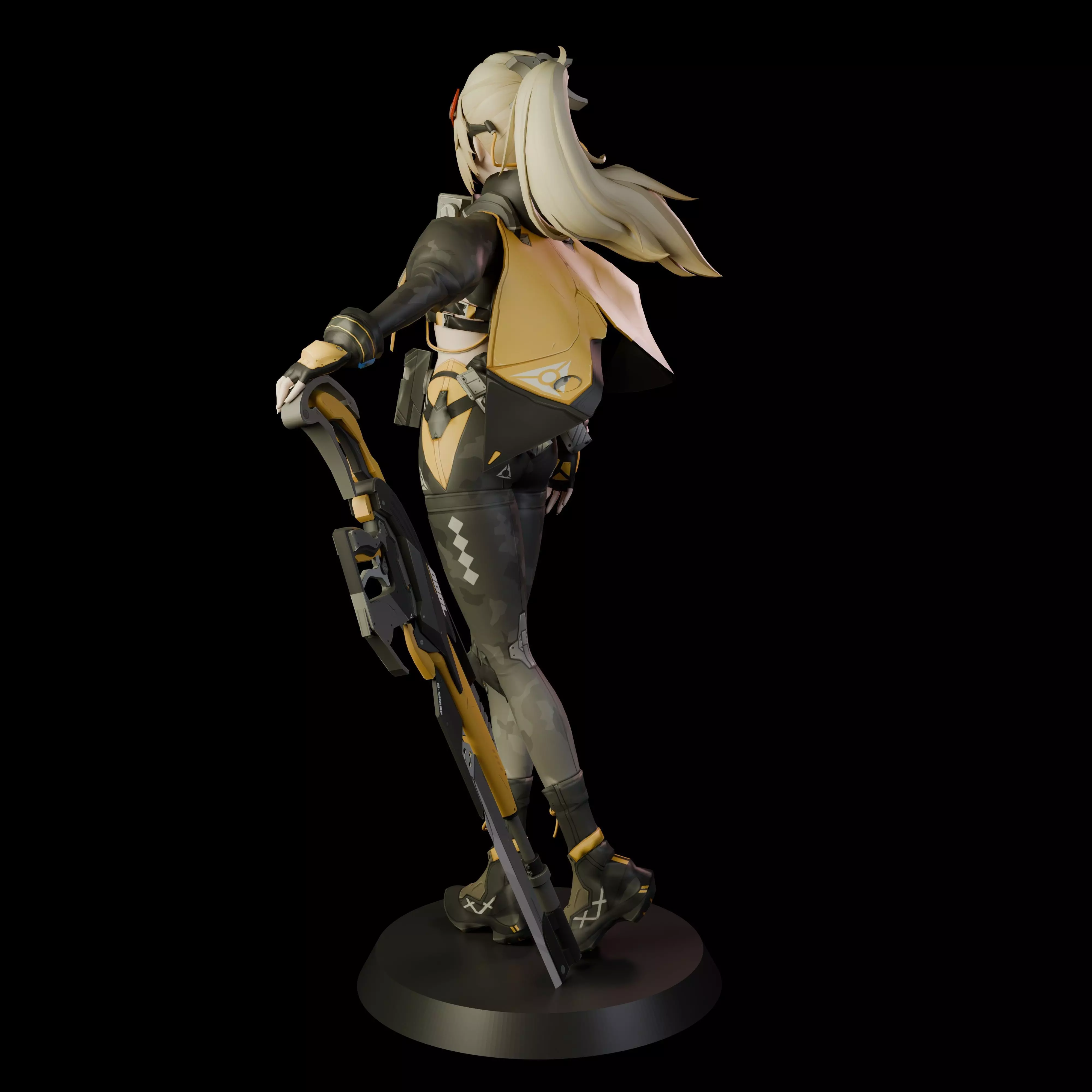 Trigger ZZZ 3D print model_4