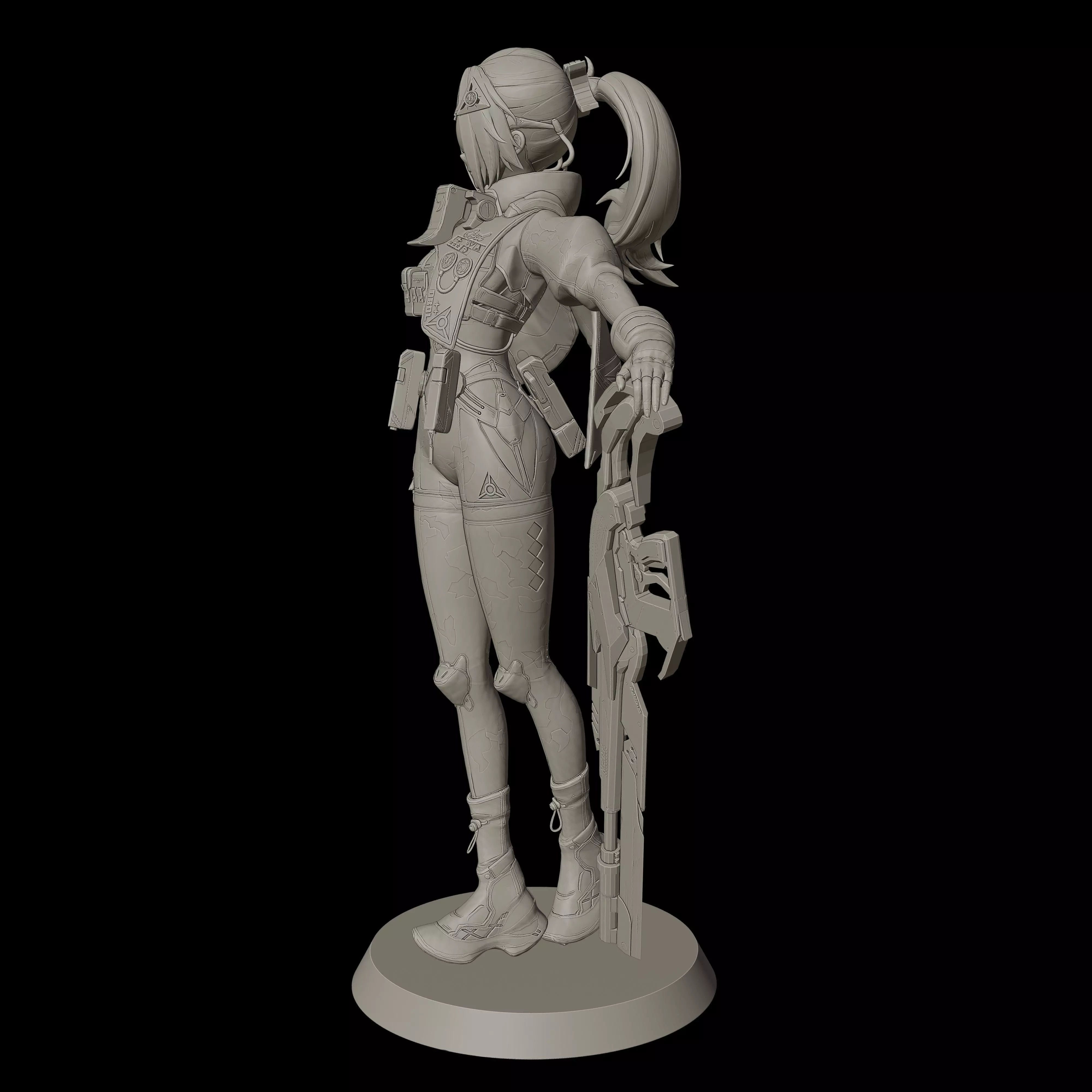Trigger ZZZ 3D print model_3