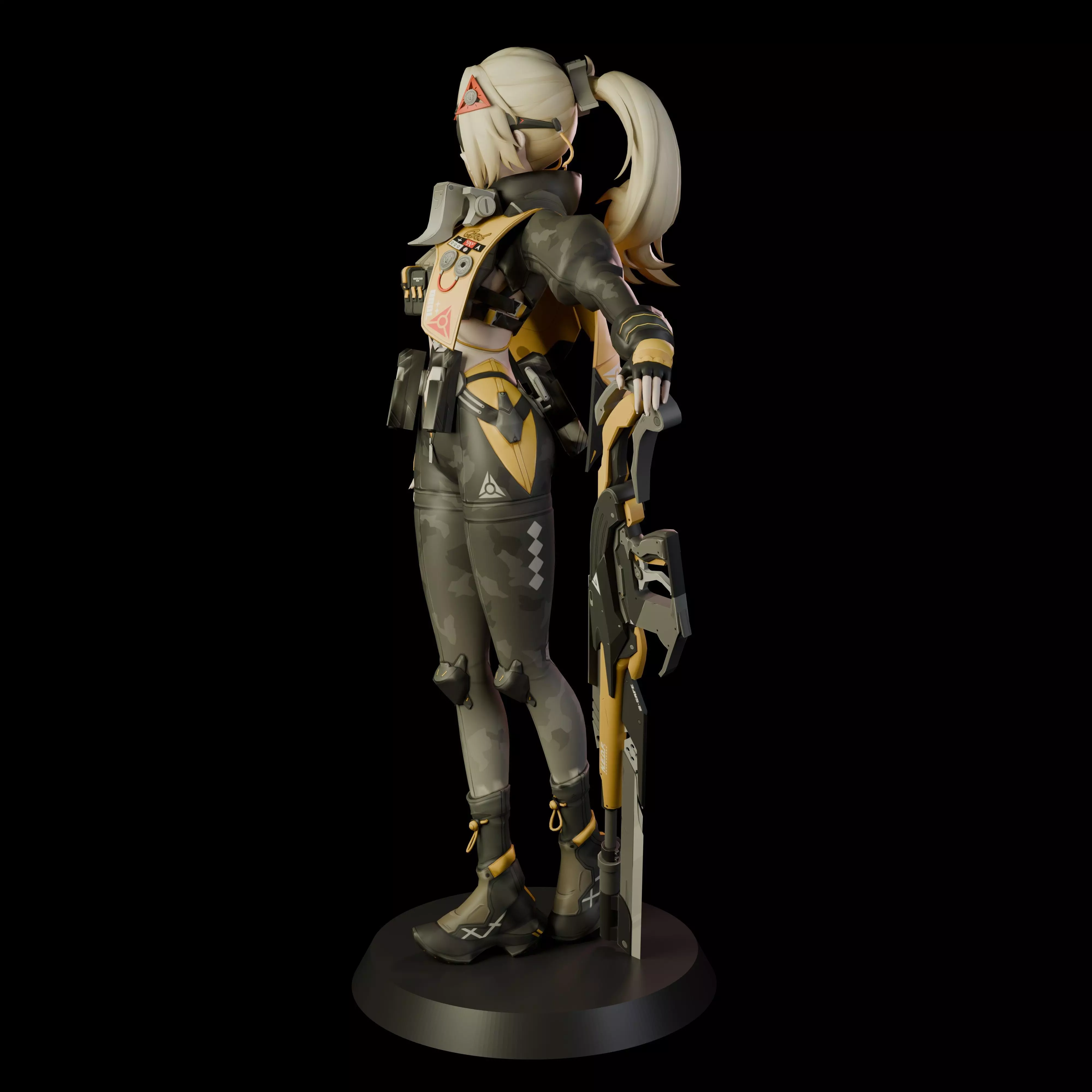 Trigger ZZZ 3D print model_2