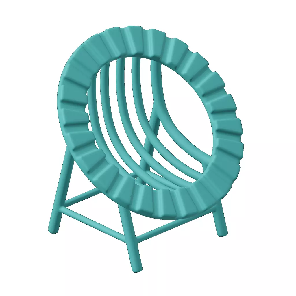 Plastic Toddler Chair Toy 3D model