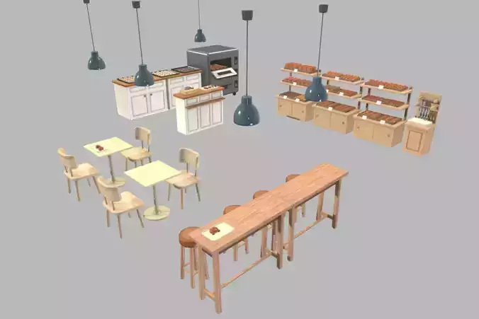 Cute Japanese Bakery Set