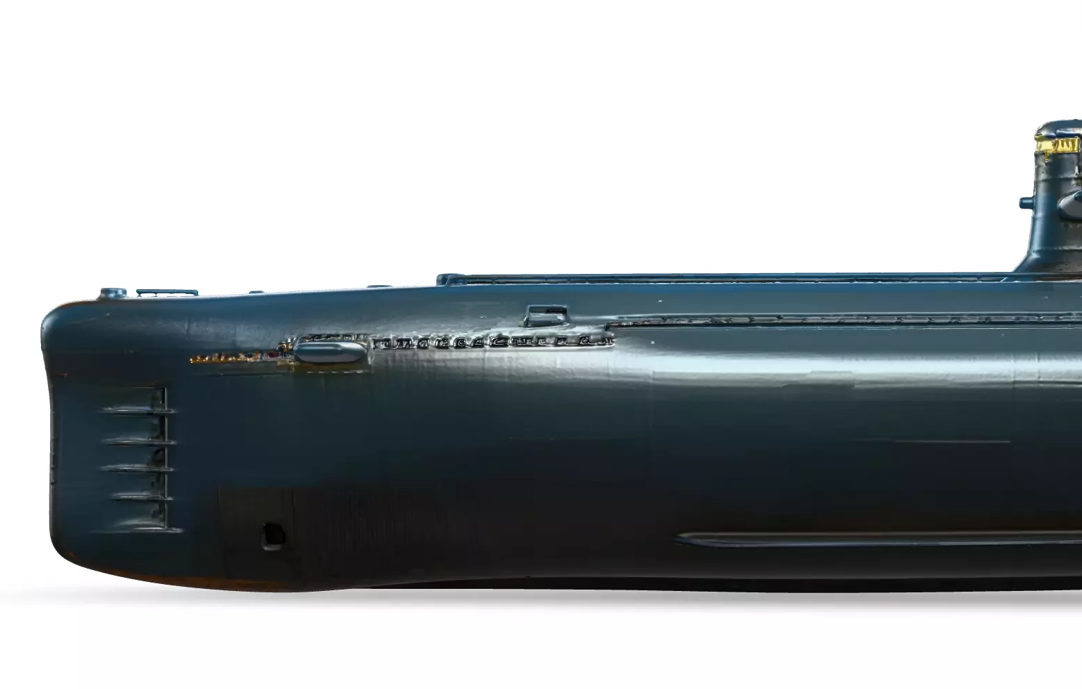 Realistic Modern Submarine Low-poly 3D model_5