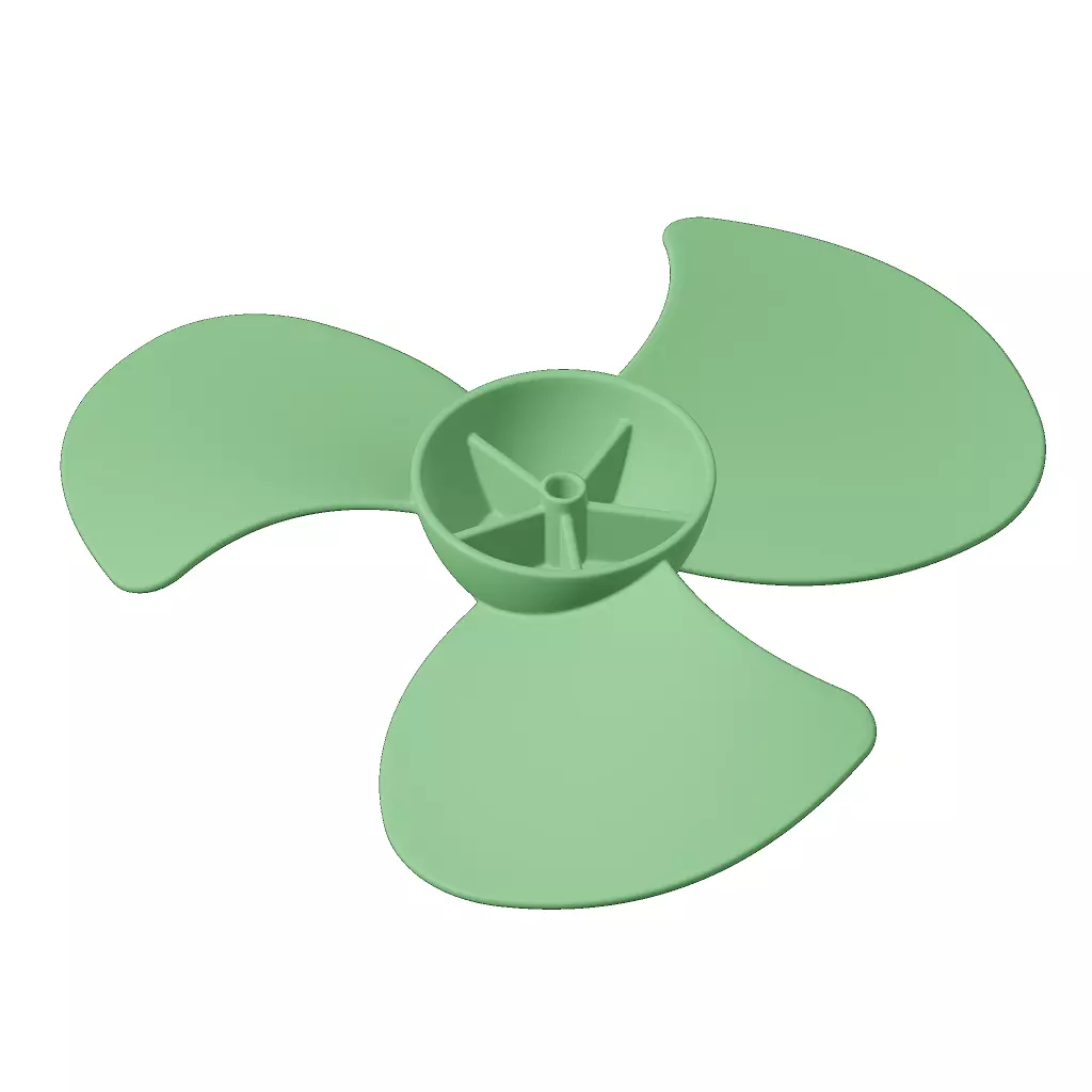 Plastic Fan Blade Toy 3D model_2