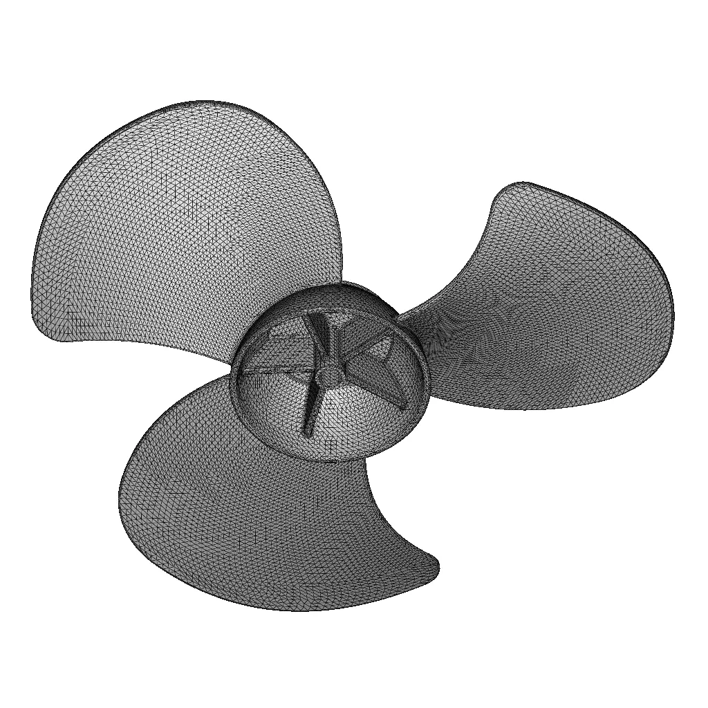 Plastic Fan Blade Toy 3D model_5