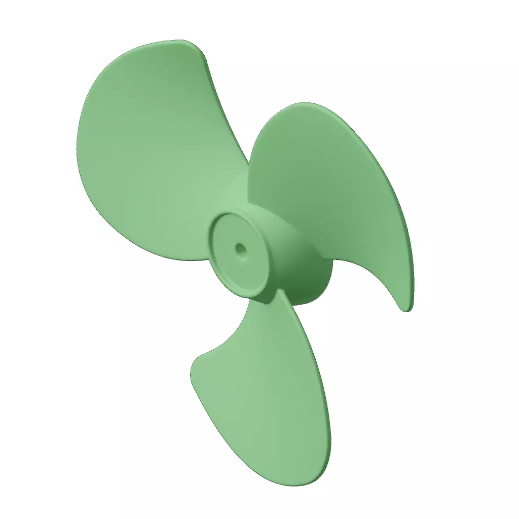 Plastic Fan Blade Toy 3D model_1