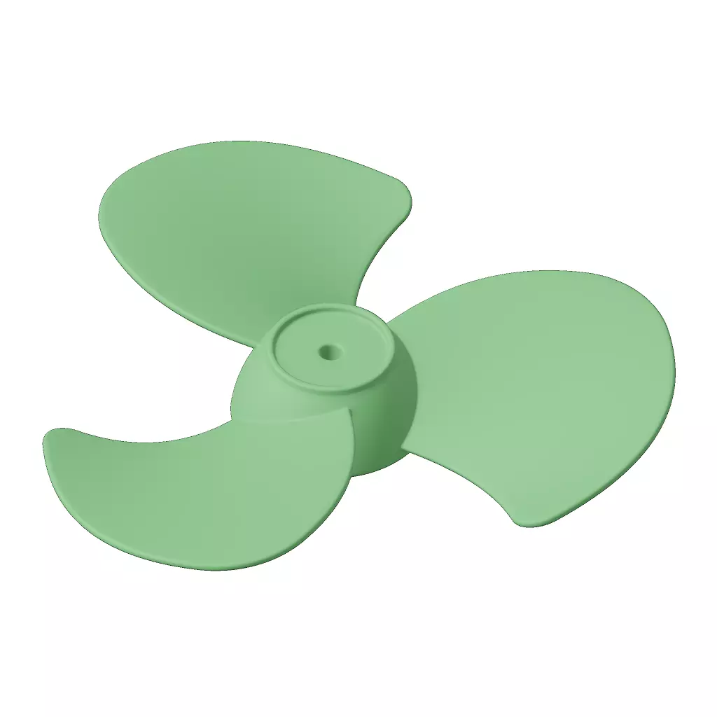 Plastic Fan Blade Toy 3D model_0