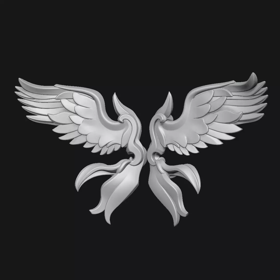 wings 3D print model_1