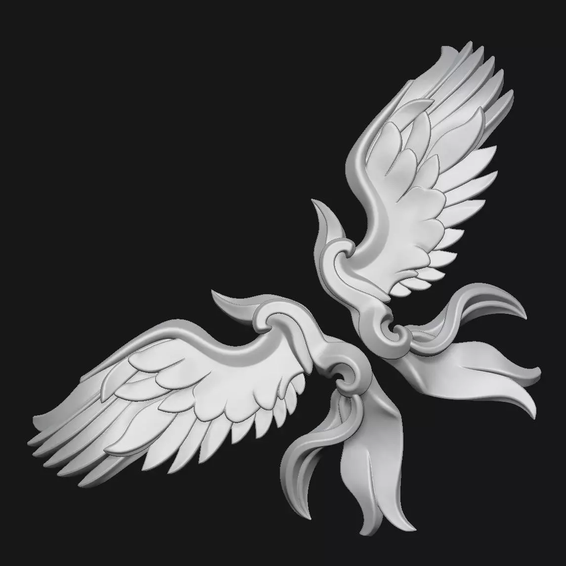 wings 3D print model_3
